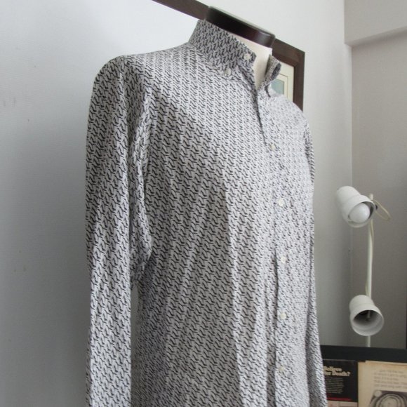 Paul & Shark Yachting Men's Button-Down Shirt Penguins Made in Italy Sz M 15 EUC - Picture 7 of 15